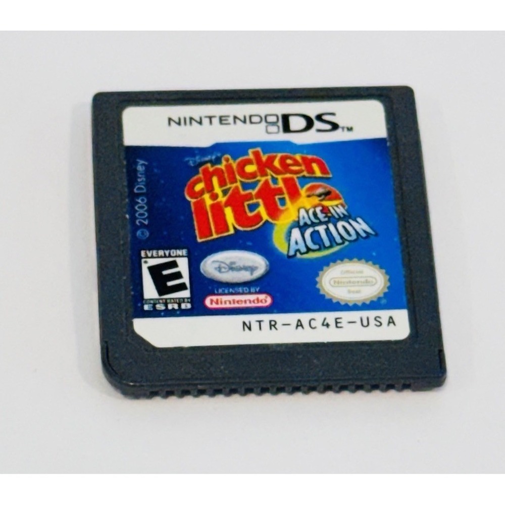 Nintendo DS Chicken Little Ace in Action 2006 Disney Works Game Only No Box‎